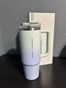 Starbucks STANLEY 3 vías vaso de acero inoxidable verde menta gradación 30 oz 877 ml - Imagen 1 de 7