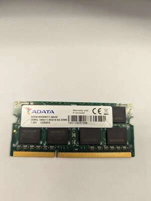 ADATA 4GB DDR3L 1600MHz 8Gx16 SO-DIMM 260-Pin DRAM Memory ADDS1600W8G11-BADZ - Image 1 of 2