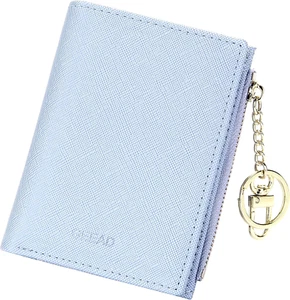 Small Wallets for Women Bifold Slim Coin Purse Zipper ID Card Holder - Picture 1 of 12