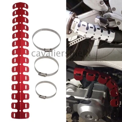 Protector de pierna de tubo silenciador de escape de motocicleta 60 cm protector térmico personalizado nuevo Foto 1 de 4