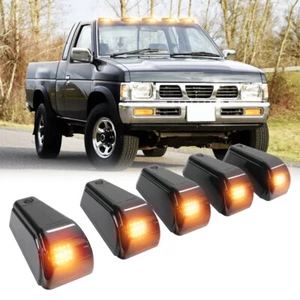 For Nissan D21 Pickup Truck LED Roof Cab Wireless Running Marker Light Amber 5pc - Foto 1 di 12