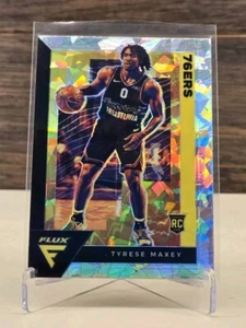2020-21 Flux #208 Tyrese Maxey Silver Cracked Ice Rookie RC 76ers - Foto 1 di 2