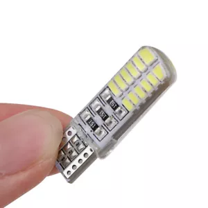 10X Blue T10 Silica 3014 24SMD Car Strobe Flash Light Led Bulb Lamp Turn Signal - Picture 1 of 12