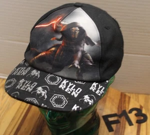 YOUTH KIDS KYLO REN STAR WARS HAT BLACK SNAPBACK ADJUSTABLE VERY GOOD COND F13 - Picture 1 of 3