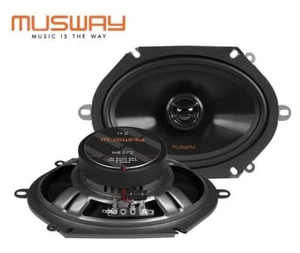 MUSWAY ME572 13 x 18 cm (5x7”) 2-Wege Koaxial oval Lautsprecher 160 Watt, 1 Paar - Bild 1 von 7