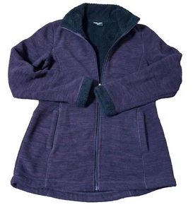 32 Degrees Heat Purple Fleece Lined Zip Sweater Vgc Size Small Great Shape!! - Picture 1 of 10