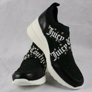 Juicy Couture Women's Eros Studded Slip On Fashion Sneakers Black Sz 8 NWT - Picture 1 of 9
