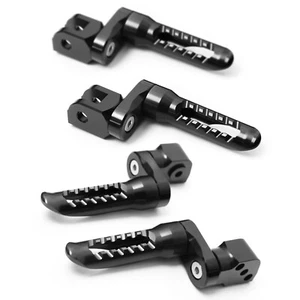 Black BOB 1 inch Extended Front Rear Foot Pegs Kit For 899 Panigale S/R 13-16 17 - Foto 1 di 5