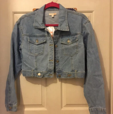 Chaqueta vaquera corta para mujer GB talla XS lavado claro nueva con etiquetas Foto 1 de 4