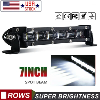 COLIGHT 6D 7INCH LED WORK LIGHT BAR SPOT OFFROAD ATV FOG TRUCK LAMP 4WD 12V 6"