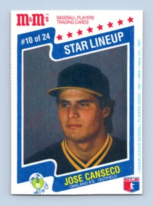1987 M&M's Star Lineup #10 Jose Canseco Oakland Athletics - Bild 1 von 2