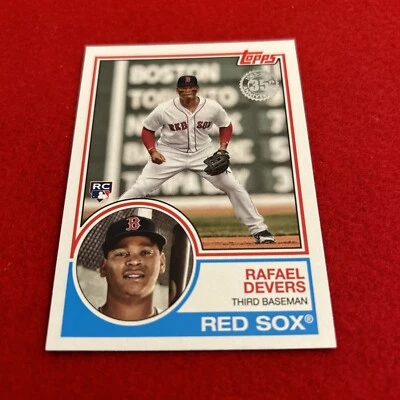 2018 Topps Rafael Devers 35th Anniversary #83-47 (1983 Design) (RC) Rookie Card - Image 1 of 4