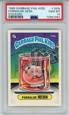 1986 Topps OS4 Garbage Pail Kids Series 4 FORMALDE HEIDI 160b Card PSA 10 GEM MT