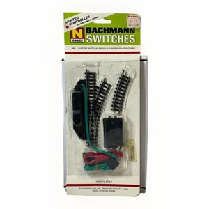 VINTAGE NOS Bachmann N Scale Remote Control Switch RightHAND 8” Radius #7662 - Picture 1 of 5