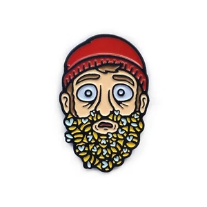 Beard of Bumble Bees Enamel Pin for Fitted Hat, Funny Enamel Pin, Cute Hat Pin - Picture 1 of 3