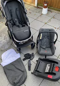 Babymore Memore V2 Travel System Pecan isize -Chrome Pushchair travel bundle - Picture 1 of 14