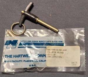 1/4" X 1 5/16" Steel Shank Ball Lock Quick Release Pin NAS1334A2513D AVIBANK - Picture 1 of 3