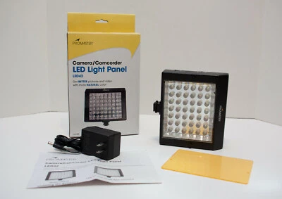 Painel de luz LED para câmera/câmera de vídeo Promaster (usado, mas nunca usado) - Imagem 1 de 4