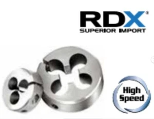 Troquel de roscado redondo HSS diámetro exterior 12-40 X13/16 100-01240-2-(FL)-(2 PIEZAS) - Imagen 1 de 1