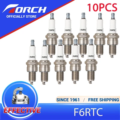 10PCS TORCH F6RTC Resistor Spark Plug for NGK BPR6ES BPR6E BPR6ES11 BP6ET IW20 - image 1 of 4