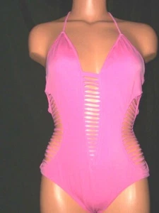 SEXY Victorias Secret MONOKINI Einteiler Riped Look Badeanzug Neu mit Etikett XS - Bild 1 von 1
