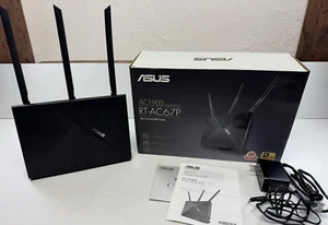 ASUS AC1900 WiFi Router (RT-AC67P) - Dual Band Wireless Internet Router - Picture 1 of 8