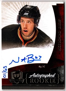 2010-11 Upper Deck The Cup Rookie Auto Gold Rainbow NICK BONINO 92 1/63 Ducks RC