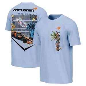 McLaren F1 Team 2025 Las Vegas Grand Prix Washed T-Shirt All Size - Picture 1 of 4