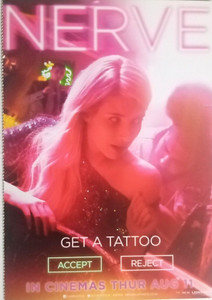 Nerve film postcard x 1 - Emma Roberts Dave Franco - Get A Tattoo
