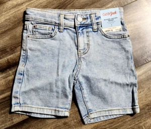 Cat & Jack At The Knee Relaxed Tapered Jean Shorts Light Wash Size 5-16 BNWT - Picture 1 of 2