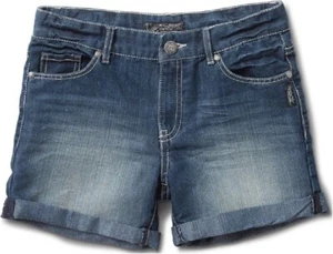 Silver Girls Lacy Medium Wash Short Shorts - Picture 1 of 1