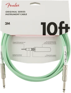 Fender Original Series 10 Ft Surf Green Instrument Cable for Guitar, Bass, More - Picture 1 of 3