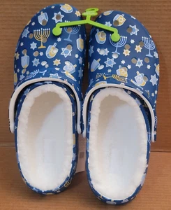 Crocs Classic Lined Holiday Clog 9 men/11 women Hanukkah 209326-90H - Picture 1 of 7