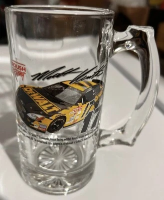 NASCAR DeWALT #17 MATT KENSETH ROUSH RACING LARGE GLASS BEER MUG - Image 1 of 3