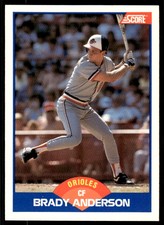 1989 Score Brady Anderson Rookie Baltimore Orioles #563
