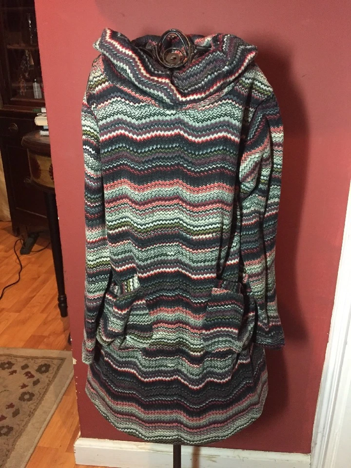 Jugo de oliva niñas talla Vestido 5 Años Chevron Cuello Ceño Otoño Invierno Foto 1 de 1