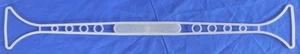 Tupperware Replacement Handle #624 for Pie Cake Keepers, Frosted Clear 22½" Long - Picture 1 of 5
