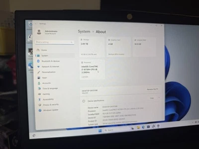 Clevo Sager N850EJ i7-8750H GTX 1050 Motherboard Parts only - Image 1 of 4