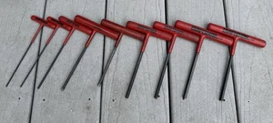 Vintage Craftsman 9 Pc T Handle Hex Key Set 3/32 1/8 7/32 1/4 3/16 - Picture 1 of 13