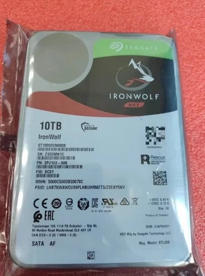 Seagate IronWolf ST10000VN0008 NAS 3.5" 10TB 256MB Internal Desktop Hard Drive - Image 1 of 4