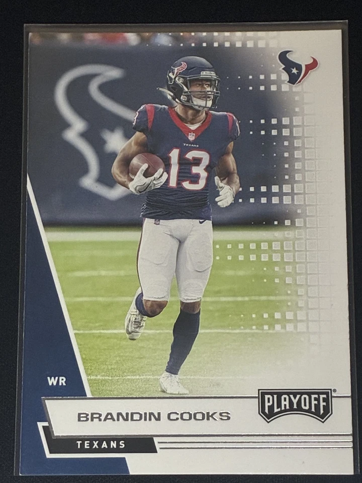 Houston Texans Brandin Cooks 2019 Near Mint Card No 51 Playoff WR Panini 2020 - Image 1 of 3