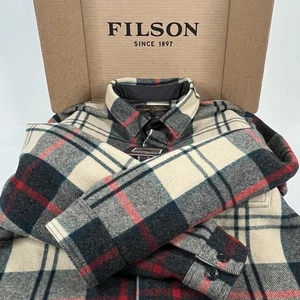 Filson Mackinaw Wool Jac Shirt Herren XL 20292528 MADE IN USA Creme Ombre Jacke - Bild 1 von 24