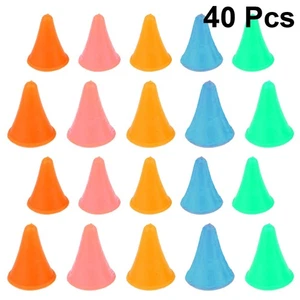 40 Pcs Needle End Caps Knit Point Stoppers Knitting Needles Gadgets - Picture 1 of 12