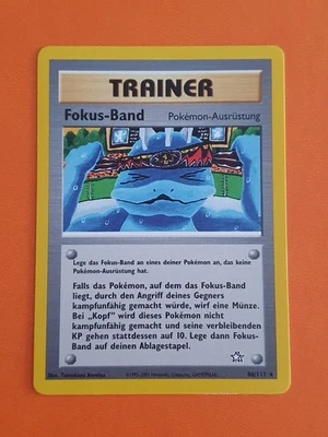 Pokémon Trainer Karte • Fokus-Band • Neo Genesis Set • 86/111 • Pokemon - Bild 1 von 2