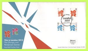 G.B. 2012 Olympics & Paralympics NVI's Royal Mail First Day Cover, london E20 - Picture 1 of 1