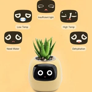Smart Plant Pot Clock Calendar Temperature Display Smart Planter AI Chip 49 - Picture 1 of 24