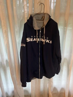 Seattle Seahawks толстовка двусторонняя куртка с капюшоном толстовка G-iii 2XL / 3XL - Изображение 1 из 4