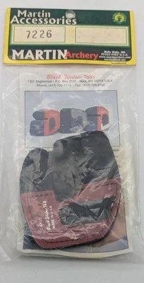 VINTAGE MARTIN Finger Tab Leather  LH LARGE Hand  ARCHERY BOW NOS READ USA MADE - Image 1 of 4