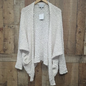 Hayden Los Angeles Open Front Cardigan Sweater Size S/M Cream Style H5692 New - Picture 1 of 6