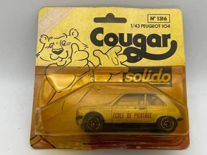 * SOLIDO Peugeot 104 ECOLE DE PILOTAGE Ref.1316 1:43 Diecast coche escala - Imagen 1 de 2